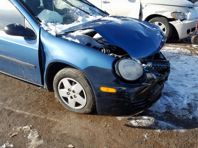 1B3ES26C74D547330 - 2004 DODGE NEON BASE BLUE photo 10