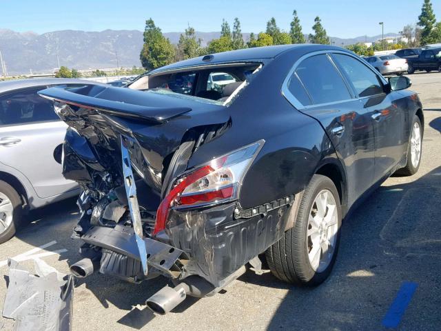 1N4AA5AP9EC459744 - 2014 NISSAN MAXIMA S BLACK photo 4