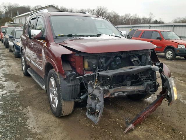 5N1AA0NC8BN617586 - 2011 NISSAN ARMADA SV RED photo 1