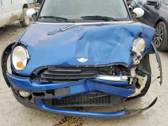 WMWMF33527TU61134 - 2007 MINI COOPER BLUE photo 9