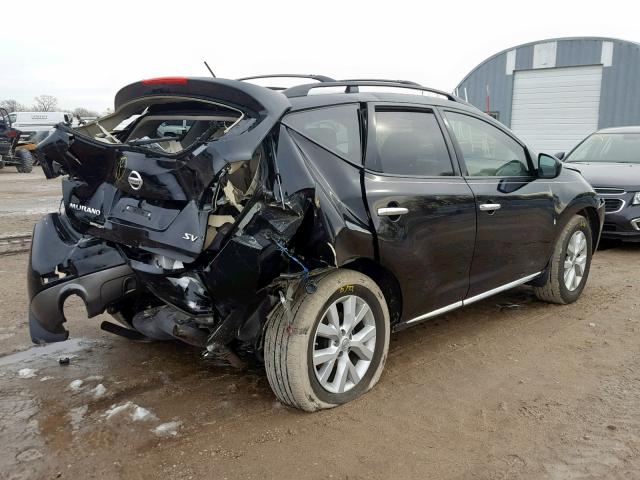 JN8AZ1MU7BW057412 - 2011 NISSAN MURANO S Қара фото 4