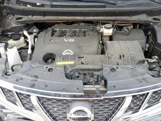 JN8AZ1MU7BW057412 - 2011 NISSAN MURANO S Қара фото 7