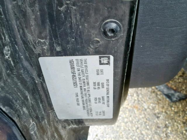 1G8AM15F46Z209221 - 2006 SATURN ION LEVEL BLACK photo 10