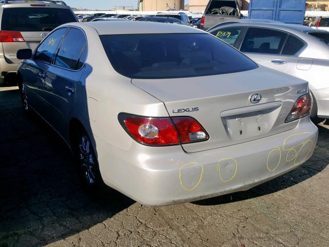 JTHBA30GX40017638 - 2004 LEXUS ES 330 SILVER photo 3