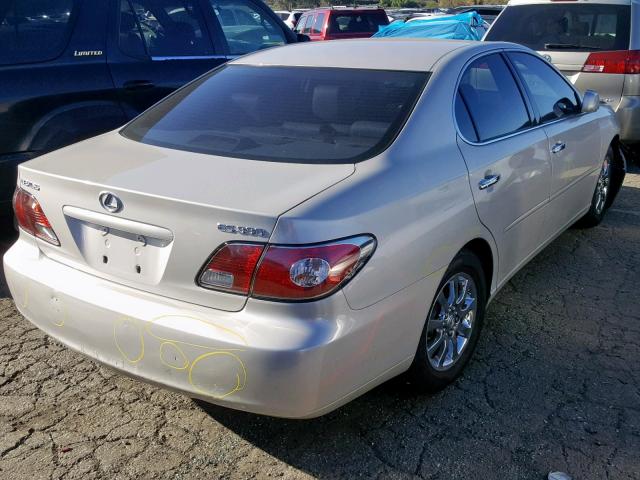 JTHBA30GX40017638 - 2004 LEXUS ES 330 SILVER photo 4