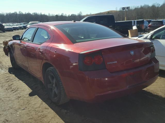 2B3CA3CV9AH185747 - 2010 DODGE CHARGER SX RED photo 3