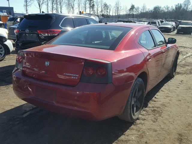 2B3CA3CV9AH185747 - 2010 DODGE CHARGER SX RED photo 4