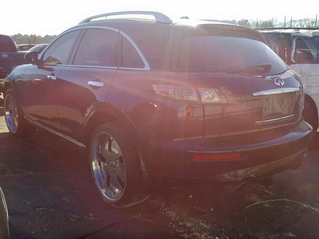 JNRBS08W68X400319 - 2008 INFINITI FX45 BLACK photo 3