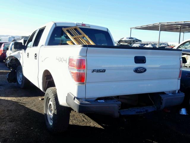 1FTFW1ET2DKD66358 - 2013 FORD F150 SUPER WHITE photo 3