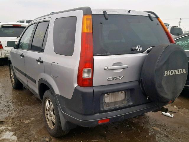 JHLRD78802C079933 - 2002 HONDA CR-V EX SILVER photo 3