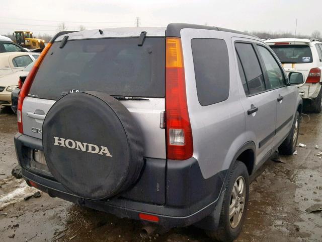 JHLRD78802C079933 - 2002 HONDA CR-V EX SILVER photo 4