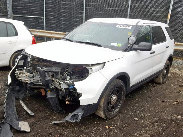 1FM5K8AR1DGA31438 - 2013 FORD EXPLORER P WHITE photo 2