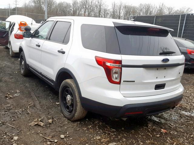 1FM5K8AR1DGA31438 - 2013 FORD EXPLORER P WHITE photo 3