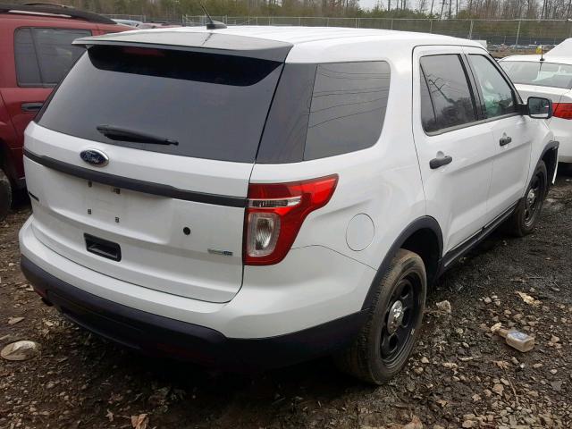 1FM5K8AR1DGA31438 - 2013 FORD EXPLORER P WHITE photo 4