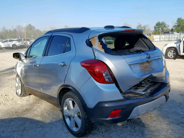 KL4CJCSB6FB230403 - 2015 BUICK ENCORE SILVER photo 3