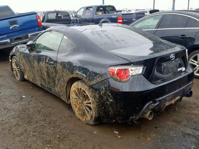 JF1ZNAA19D2704624 - 2013 TOYOTA SCION FR-S BLACK photo 3
