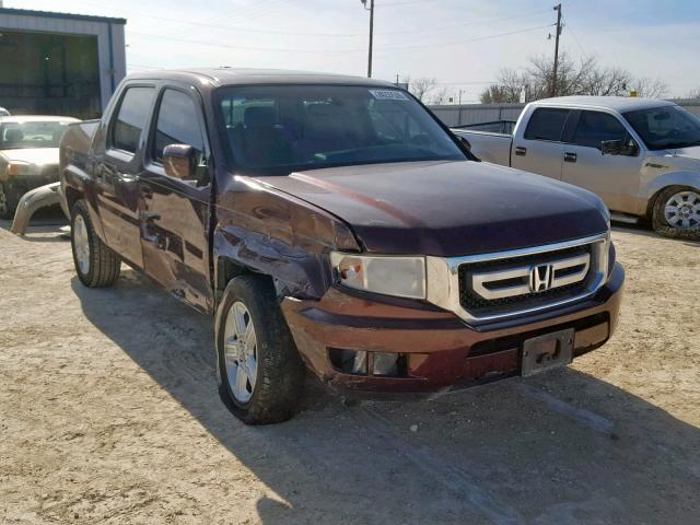 5FPYK1F52AB006642 - 2010 HONDA RIDGELINE MAROON photo 1