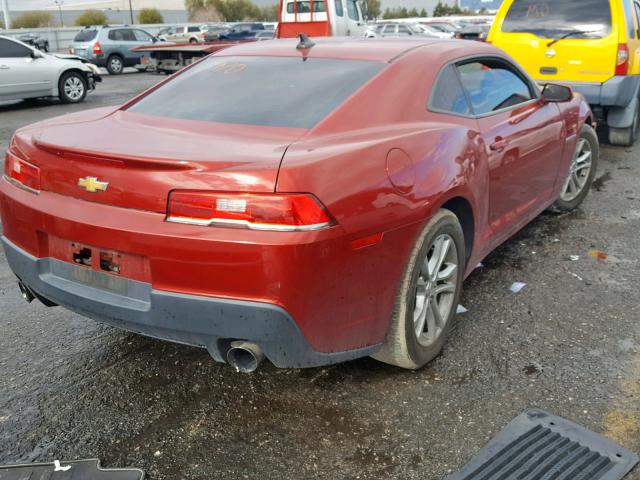 2G1FB1E36F9286313 - 2015 CHEVROLET CAMARO LS RED photo 4