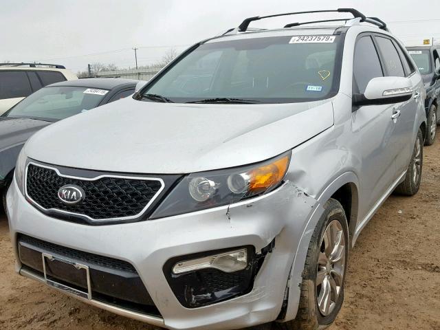 5XYKW4A20CG273226 - 2012 KIA SORENTO SX SILVER photo 2