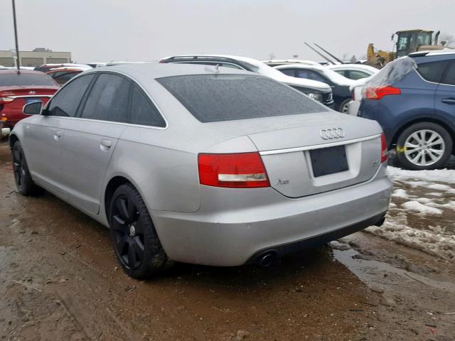 WAUDG74FX6N054810 - 2006 AUDI A6 3.2 QUA SILVER photo 3