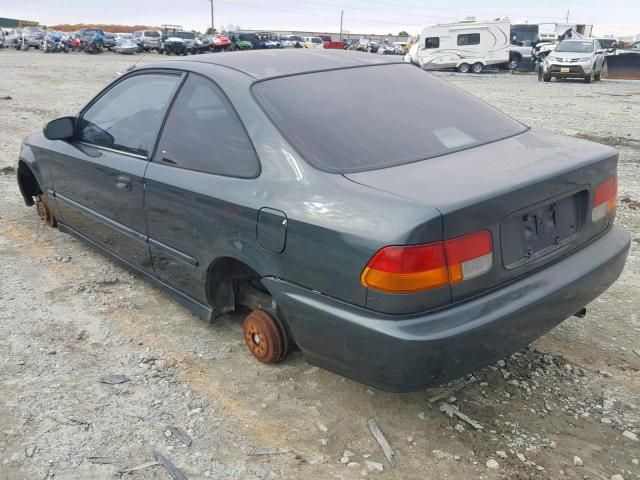 1HGEJ6225VL000801 - 1997 HONDA CIVIC DX GREEN photo 3