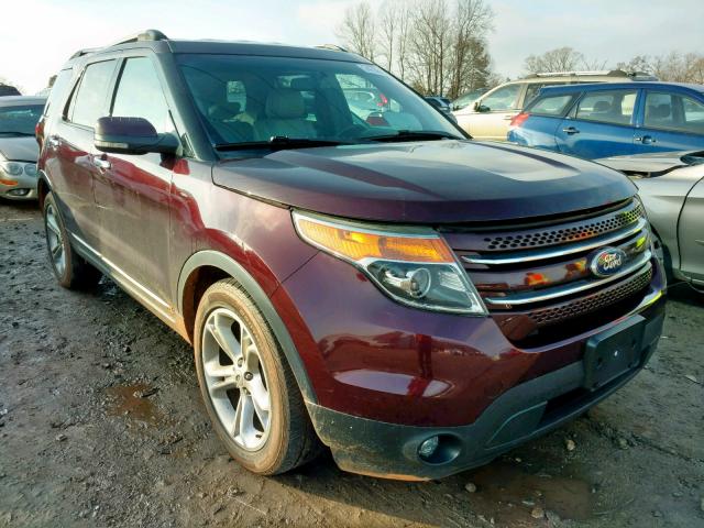 1FMHK7F82BGA69085 - 2011 FORD EXPLORER L MAROON photo 1