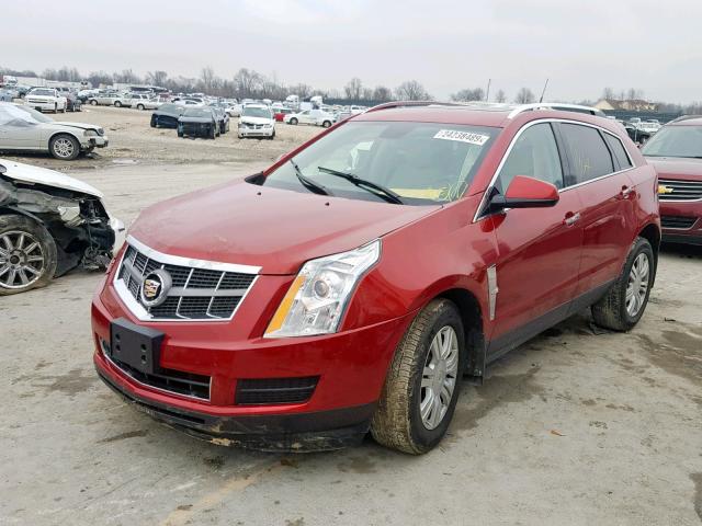 3GYFNAEY4BS574185 - 2011 CADILLAC SRX LUXURY RED photo 2