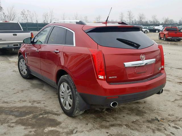 3GYFNAEY4BS574185 - 2011 CADILLAC SRX LUXURY RED photo 3