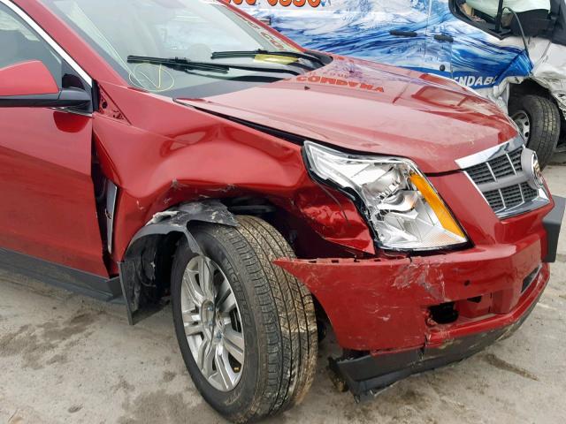 3GYFNAEY4BS574185 - 2011 CADILLAC SRX LUXURY RED photo 9