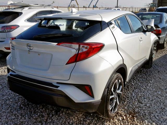 NMTKHMBX1JR045156 - 2018 TOYOTA C-HR XLE WHITE photo 4