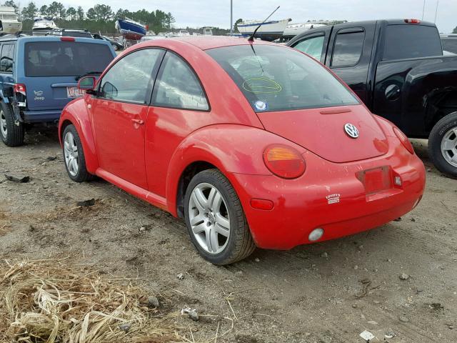 3VWCA21C9YM494640 - 2000 VOLKSWAGEN NEW BEETLE წითელი ფოტო 3