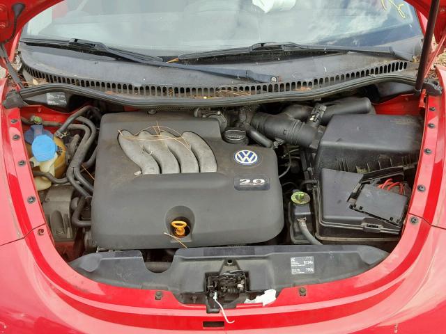 3VWCA21C9YM494640 - 2000 VOLKSWAGEN NEW BEETLE წითელი ფოტო 7