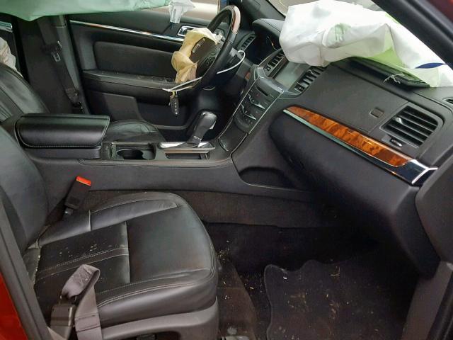 1LNHL9DK3DG612406 - 2013 LINCOLN MKS BURGUNDY photo 5