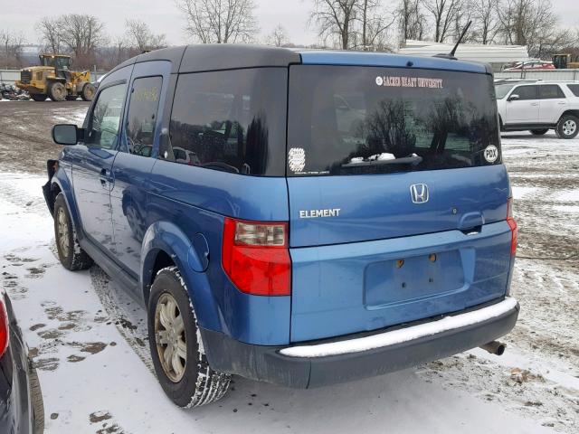 5J6YH28778L014412 - 2008 HONDA ELEMENT EX BLUE photo 3