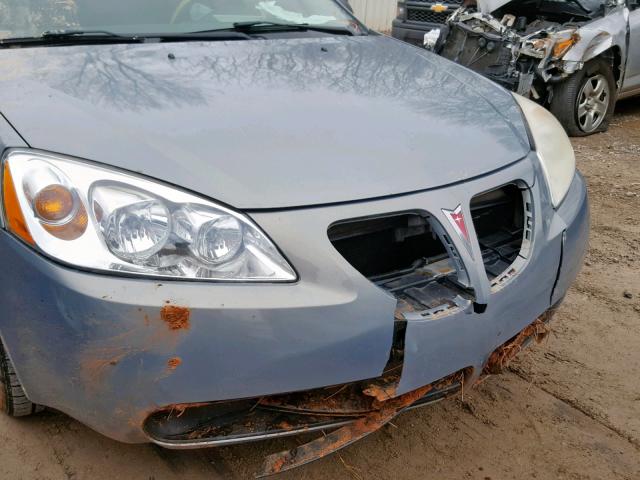 1G2ZF58B474174136 - 2007 PONTIAC G6 VALUE L BLUE photo 10