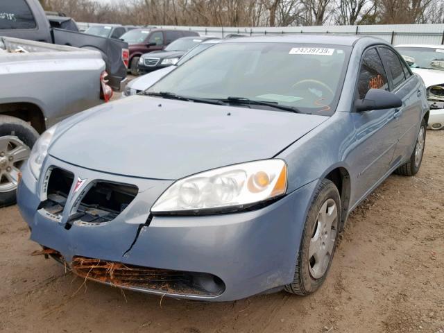 1G2ZF58B474174136 - 2007 PONTIAC G6 VALUE L BLUE photo 2