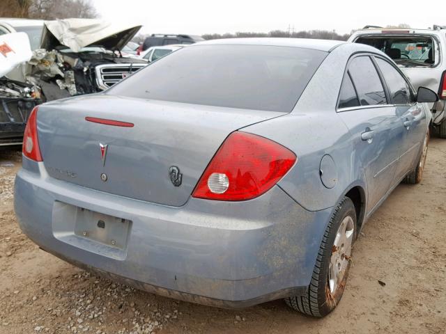 1G2ZF58B474174136 - 2007 PONTIAC G6 VALUE L BLUE photo 4