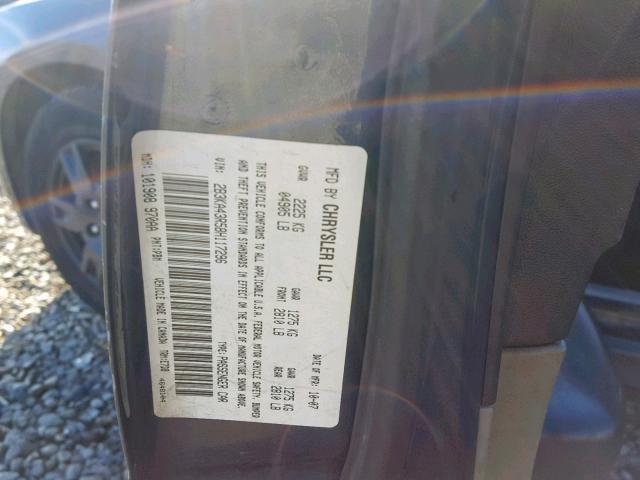 2B3KA43R58H117296 - 2008 DODGE CHARGER BLUE photo 10