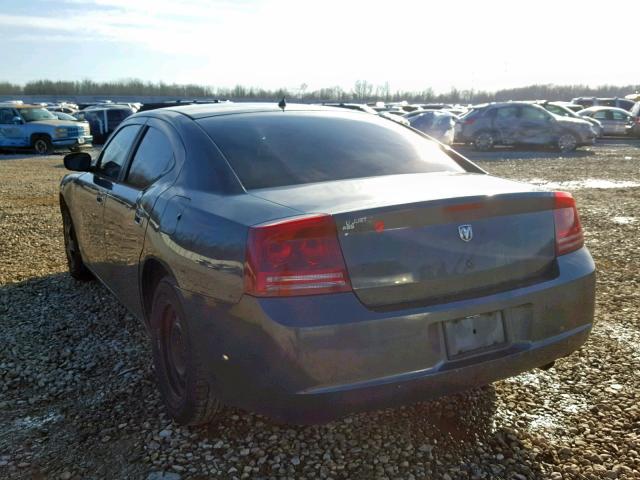 2B3KA43R58H117296 - 2008 DODGE CHARGER BLUE photo 3