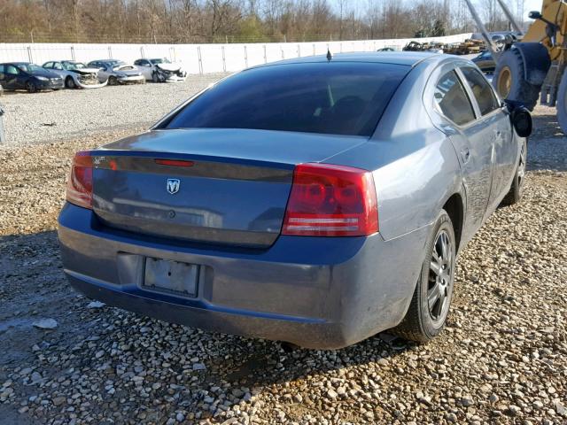 2B3KA43R58H117296 - 2008 DODGE CHARGER BLUE photo 4