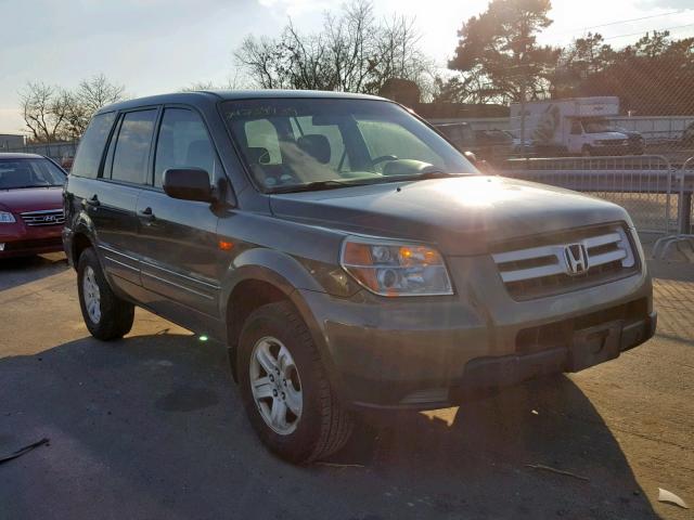 5FNYF18166B028660 - 2006 HONDA PILOT LX GRAY photo 1