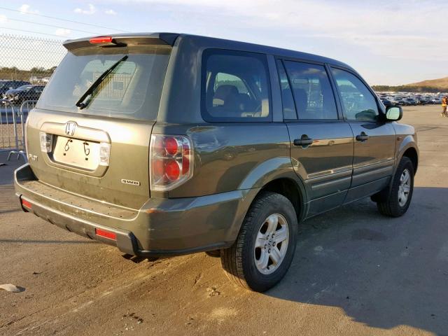 5FNYF18166B028660 - 2006 HONDA PILOT LX GRAY photo 4