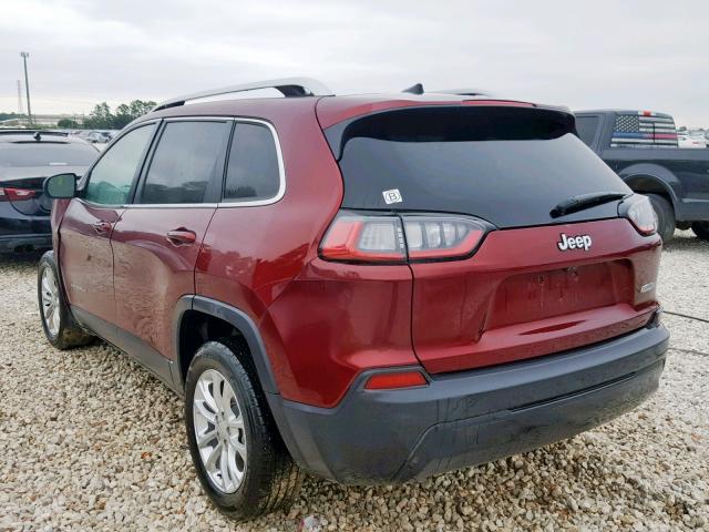 1C4PJLCB0KD204030 - 2019 JEEP CHEROKEE L RED photo 3