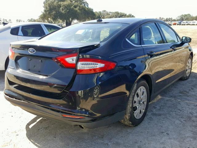 3FA6P0G79DR337349 - 2013 FORD FUSION S BLACK photo 4