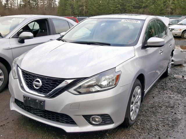 3N1AB7AP7HY304997 - 2017 NISSAN SENTRA S SILVER photo 2