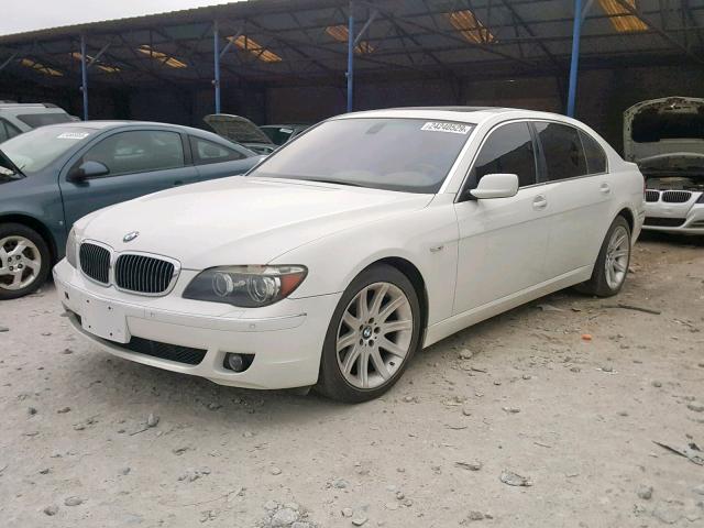 WBAHN83526DT30585 - 2006 BMW 750 LI WHITE photo 2