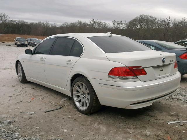 WBAHN83526DT30585 - 2006 BMW 750 LI WHITE photo 3