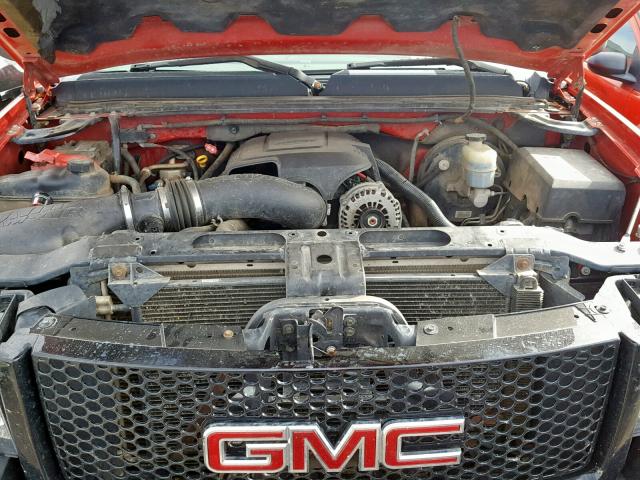 1GTEK19J17Z584402 - 2007 GMC NEW SIERRA RED photo 7