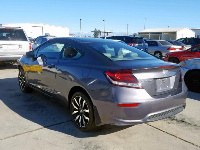 2HGFG3B04FH509759 - 2015 HONDA CIVIC EXL CHARCOAL photo 3