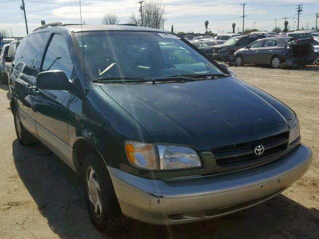 4T3ZF13C4XU165234 - 1999 TOYOTA SIENNA LE GREEN photo 1